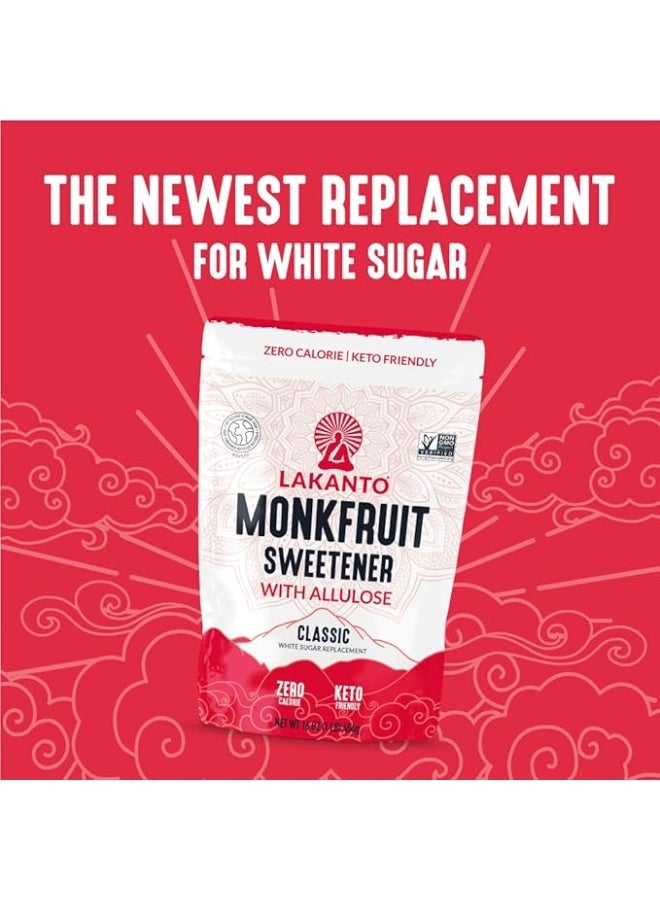 LAKANTO Lacanto Monk Fruit Sweetener with Classic Allulose 1 lb (454 g) - Image 1